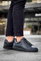 KB-BX1 Erkek Günlük Bağcıklı Cilt Spor Sneaker Ayakkabı CST - Siyah Erkek Ayakkabı KB-BX1 Erkek Günlük Bağcıklı Cilt Spor Sneaker Ayakkabı CST - Siyah – Kuback Erkek Ayakkabı