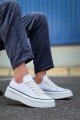 KB-CX3 Erkek Günlük Bağcıklı Keten Kısa Spor Sneaker Ayakkabı KBT - Beyaz – Kuback Erkek Ayakkabı