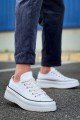 KB-CX3 Erkek Günlük Bağcıklı Keten Kısa Spor Sneaker Ayakkabı KBT - Beyaz – Kuback Erkek Ayakkabı