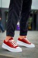 KB-CX3 Erkek Günlük Bağcıklı Keten Kısa Spor Sneaker Ayakkabı KBT - Bordo – Kuback Erkek Ayakkabı