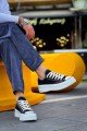 KB-CX3 Erkek Günlük Bağcıklı Keten Kısa Spor Sneaker Ayakkabı KBT - Siyah – Kuback Erkek Ayakkabı