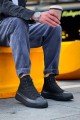 KB-CX3 Erkek Günlük Bağcıklı Keten Uzun Spor Sneaker Ayakkabı KST - Siyah – Kuback Erkek Ayakkabı