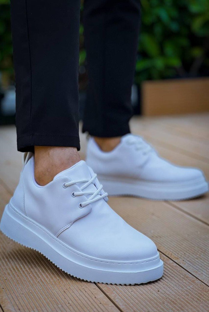 KB-X3 Erkek Günlük Bağcıklı Cilt Klasik Ayakkabı CBT - Beyaz KB-X3 Erkek Günlük Bağcıklı Cilt Klasik Ayakkabı CBT - Beyaz