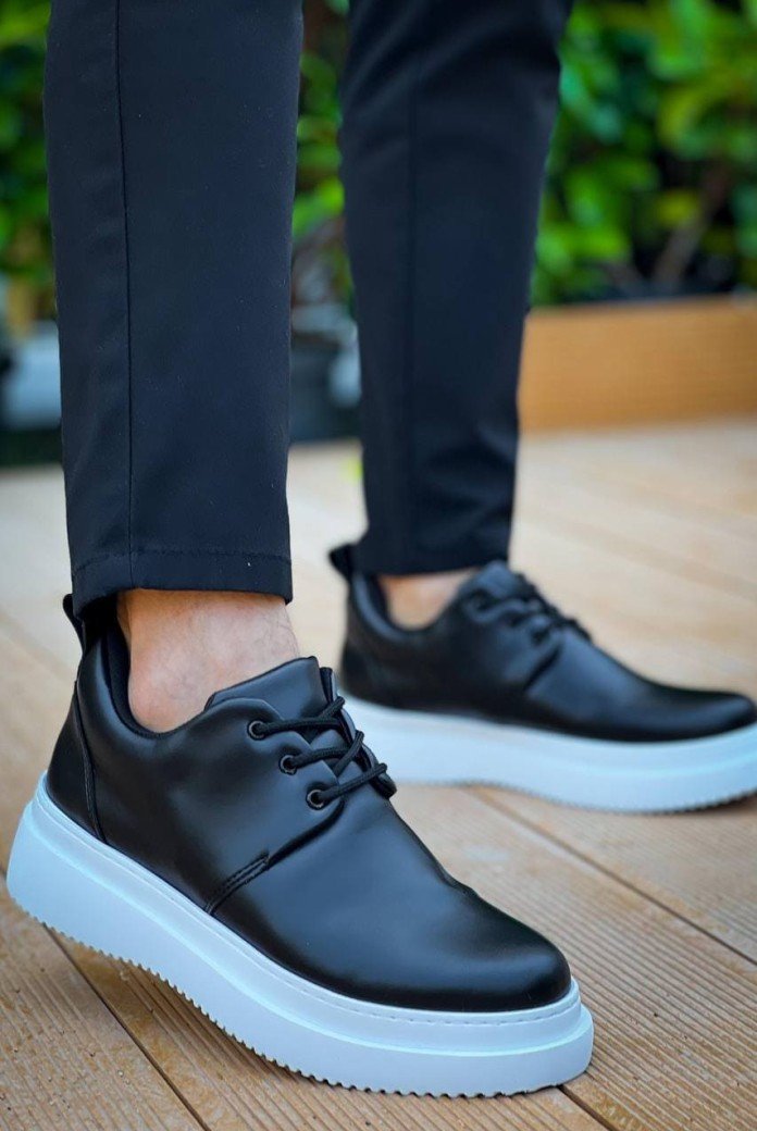 KB-X3 Erkek Günlük Bağcıklı Cilt Klasik Ayakkabı CBT - Siyah KB-X3 Erkek Günlük Bağcıklı Cilt Klasik Ayakkabı CBT - Siyah