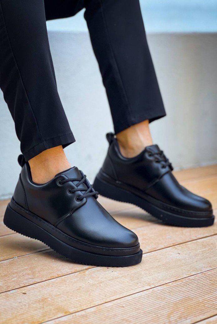 KB-X3 Erkek Günlük Bağcıklı Cilt Klasik Ayakkabı CST - Siyah KB-X3 Erkek Günlük Bağcıklı Cilt Klasik Ayakkabı CST - Siyah