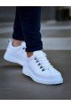 KB-X4 Erkek Günlük Bağcıklı Cilt Spor Sneaker Ayakkabı CBT - Beyaz
