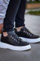 KB-X4 Erkek Günlük Bağcıklı Cilt Spor Sneaker Ayakkabı CBT - Siyah Erkek Ayakkabı KB-X4 Erkek Günlük Bağcıklı Cilt Spor Sneaker Ayakkabı CBT - Siyah – Kuback Erkek Ayakkabı