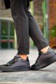 KB-X46 Erkek Günlük Bağcıklı Paraşüt Kumaş Rugan Spor Sneaker Ayakkabı PKRST - Siyah – Kuback Erkek Ayakkabı