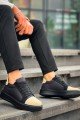 KB-X46 Erkek Günlük Bağcıklı Paraşüt Kumaş Süet Spor Sneaker Ayakkabı PKSST - Siyah/Bej – Kuback Erkek Ayakkabı
