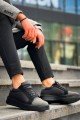 KB-X46 Erkek Günlük Bağcıklı Paraşüt Kumaş Süet Spor Sneaker Ayakkabı PKSST - Siyah/Gri – Kuback Erkek Ayakkabı