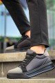 KB-X46 Erkek Günlük Bağcıklı Paraşüt Kumaş Süet Spor Sneaker Ayakkabı PKSST - Siyah/Gri – Kuback Erkek Ayakkabı