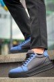 KB-X46 Erkek Günlük Bağcıklı Paraşüt Kumaş Süet Spor Sneaker Ayakkabı PKSST - Siyah/Mavi – Kuback Erkek Ayakkabı