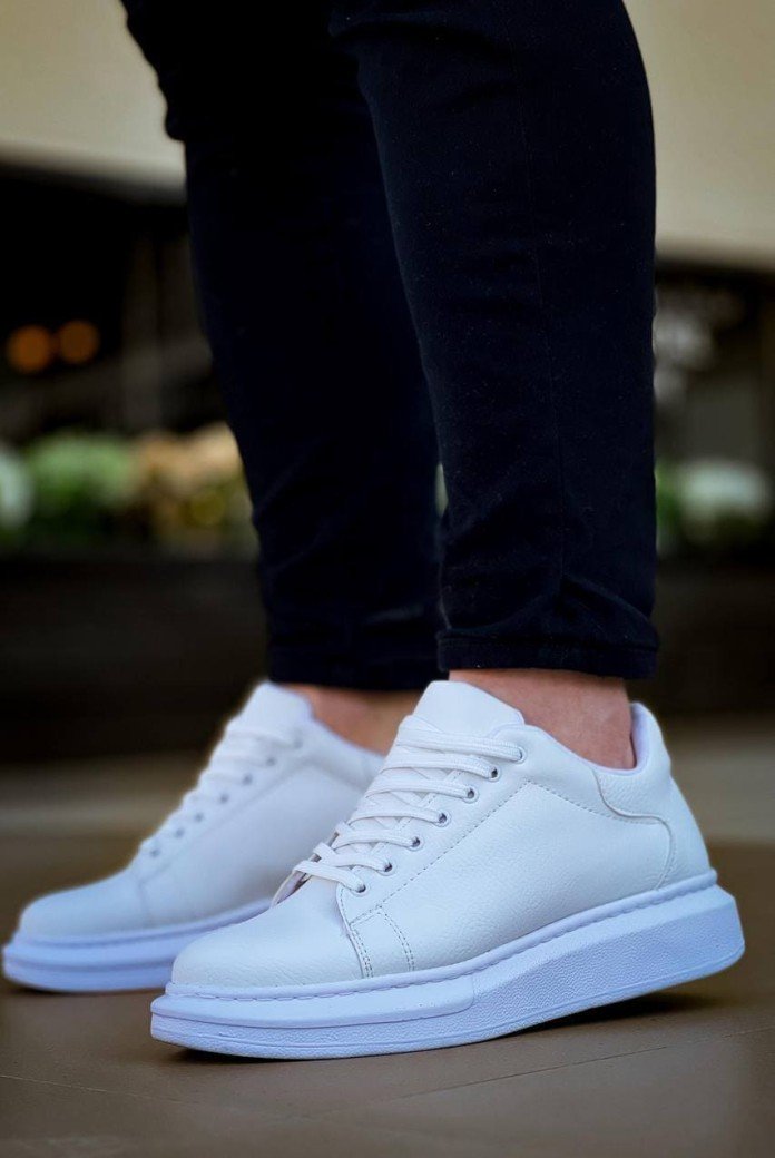 KB-X500 Erkek Günlük Bağcıklı Cilt Spor Sneaker Ayakkabı CBT - Beyaz KB-X500 Erkek Günlük Bağcıklı Cilt Spor Sneaker Ayakkabı CBT - Beyaz