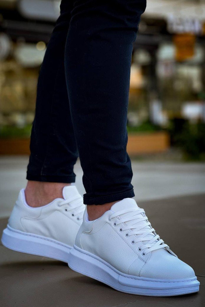 KB-X500 Erkek Günlük Bağcıklı Cilt Spor Sneaker Ayakkabı CBT - Beyaz KB-X500 Erkek Günlük Bağcıklı Cilt Spor Sneaker Ayakkabı CBT - Beyaz