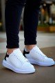 KB-X500 Erkek Günlük Bağcıklı Cilt Spor Sneaker Ayakkabı CBT - Beyaz/Siyah Erkek Ayakkabı KB-X500 Erkek Günlük Bağcıklı Cilt Spor Sneaker Ayakkabı CBT - Beyaz/Siyah – Kuback Erkek Ayakkabı