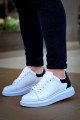 KB-X500 Erkek Günlük Bağcıklı Cilt Spor Sneaker Ayakkabı CBT - Beyaz/Siyah Erkek Ayakkabı KB-X500 Erkek Günlük Bağcıklı Cilt Spor Sneaker Ayakkabı CBT - Beyaz/Siyah – Kuback Erkek Ayakkabı