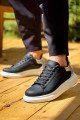 KB-X500 Erkek Günlük Bağcıklı Cilt Spor Sneaker Ayakkabı CBT - Siyah/Silver Erkek Ayakkabı KB-X500 Erkek Günlük Bağcıklı Cilt Spor Sneaker Ayakkabı CBT - Siyah/Silver – Kuback Erkek Ayakkabı