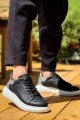 KB-X500 Erkek Günlük Bağcıklı Cilt Spor Sneaker Ayakkabı CBT - Siyah/Silver Erkek Ayakkabı KB-X500 Erkek Günlük Bağcıklı Cilt Spor Sneaker Ayakkabı CBT - Siyah/Silver – Kuback Erkek Ayakkabı