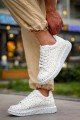 KB-X500 Erkek Günlük Bağcıklı Gold Baskılı Cilt Spor Sneaker Ayakkabı CBT - Beyaz Erkek Ayakkabı KB-X500 Erkek Günlük Bağcıklı Gold Baskılı Cilt Spor Sneaker Ayakkabı CBT - Beyaz – Kuback Erkek Ayakkabı