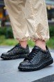 KB-X500 Erkek Günlük Bağcıklı Gold Baskılı Cilt Spor Sneaker Ayakkabı CST - Siyah Erkek Ayakkabı KB-X500 Erkek Günlük Bağcıklı Gold Baskılı Cilt Spor Sneaker Ayakkabı CST - Siyah – Kuback Erkek Ayakkabı