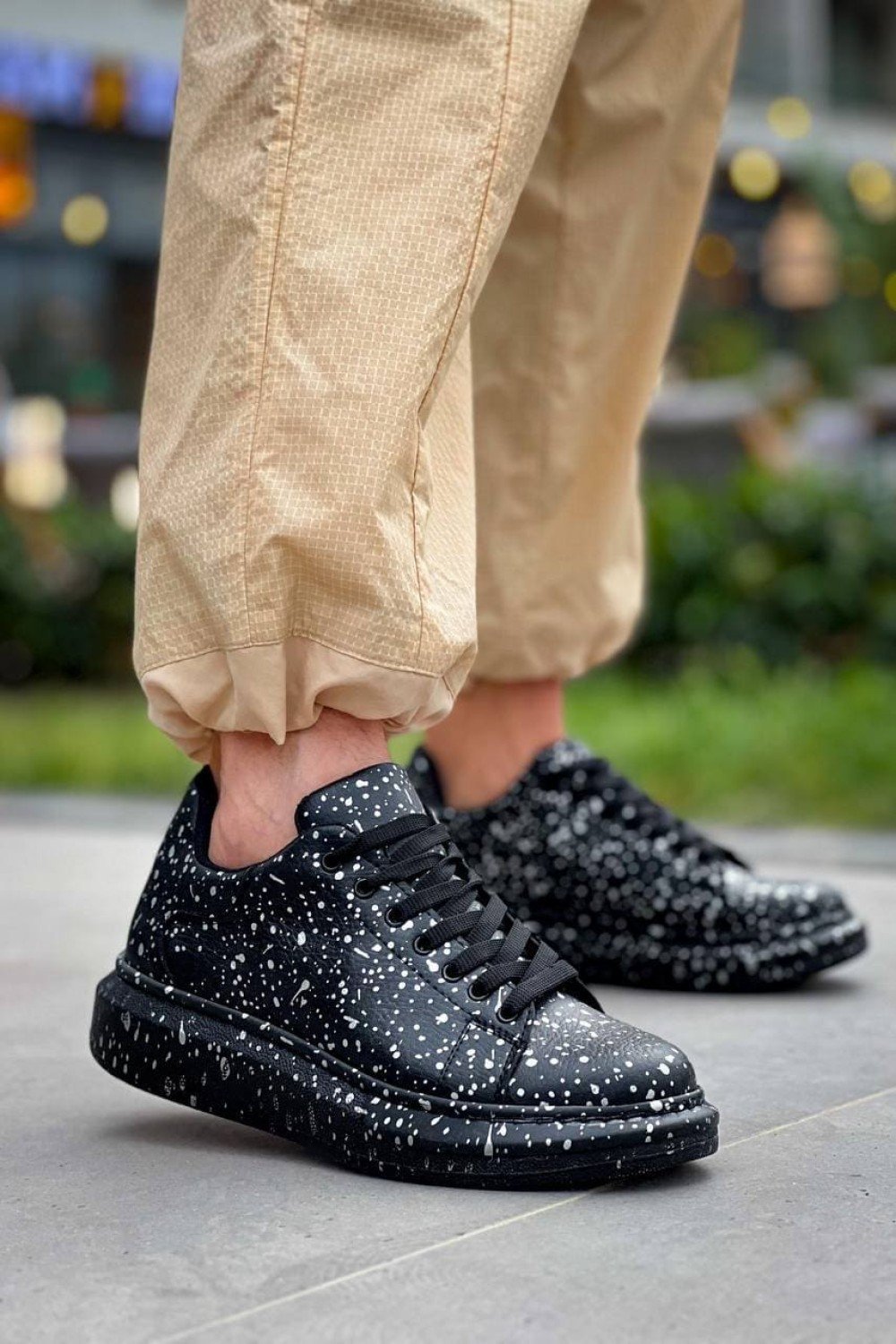 KB-X500 Erkek Günlük Bağcıklı Silver Baskılı Cilt Spor Sneaker Ayakkabı CST - Siyah Erkek Ayakkabı KB-X500 Erkek Günlük Bağcıklı Silver Baskılı Cilt Spor Sneaker Ayakkabı CST - Siyah – Kuback Erkek Ayakkabı