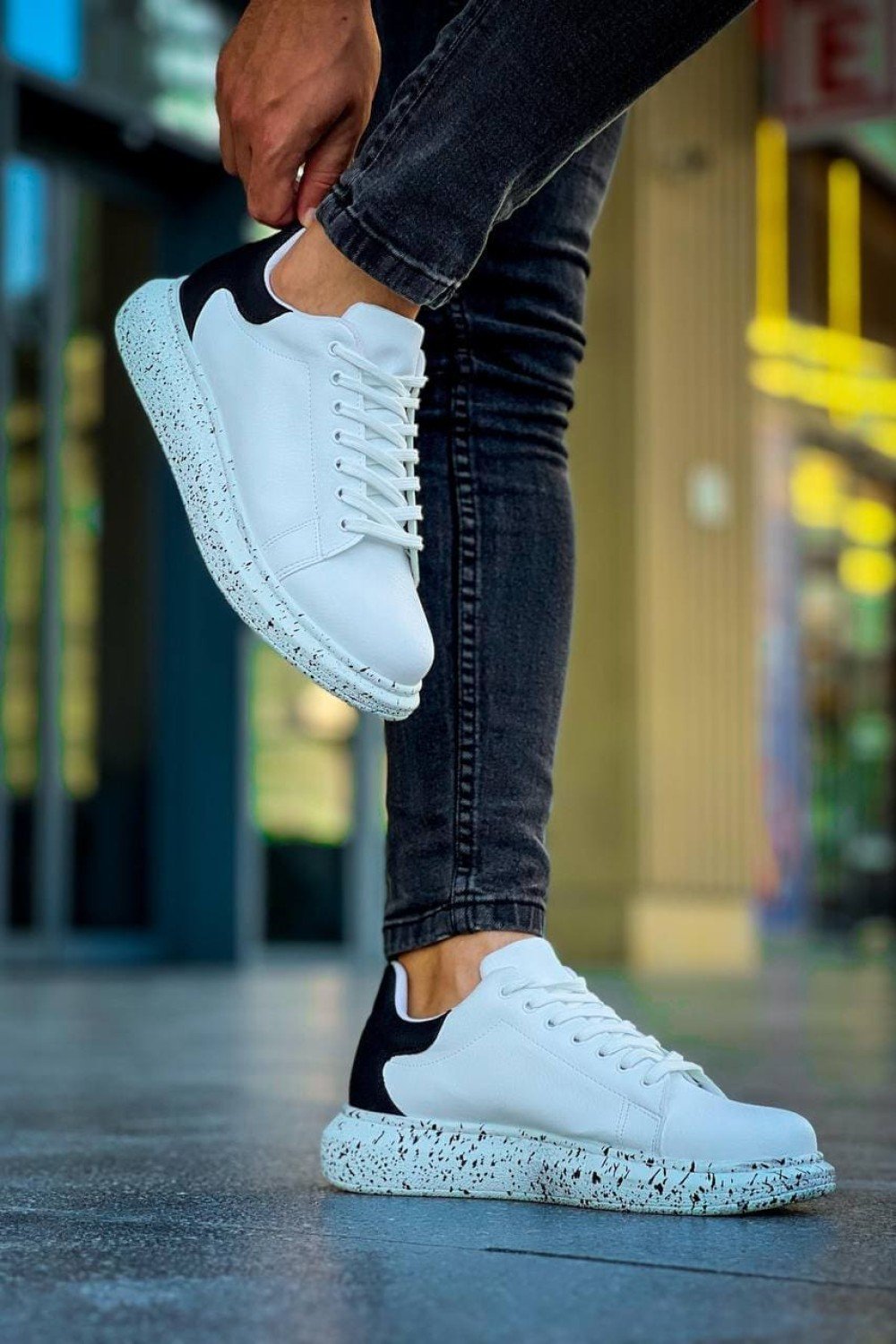 KB-X500 Erkek Günlük Bağcıklı Special Baskılı Cilt Spor Sneaker Ayakkabı CBT - Beyaz/Siyah Erkek Ayakkabı KB-X500 Erkek Günlük Bağcıklı Special Baskılı Cilt Spor Sneaker Ayakkabı CBT - Beyaz/Siyah – Kuback Erkek Ayakkabı