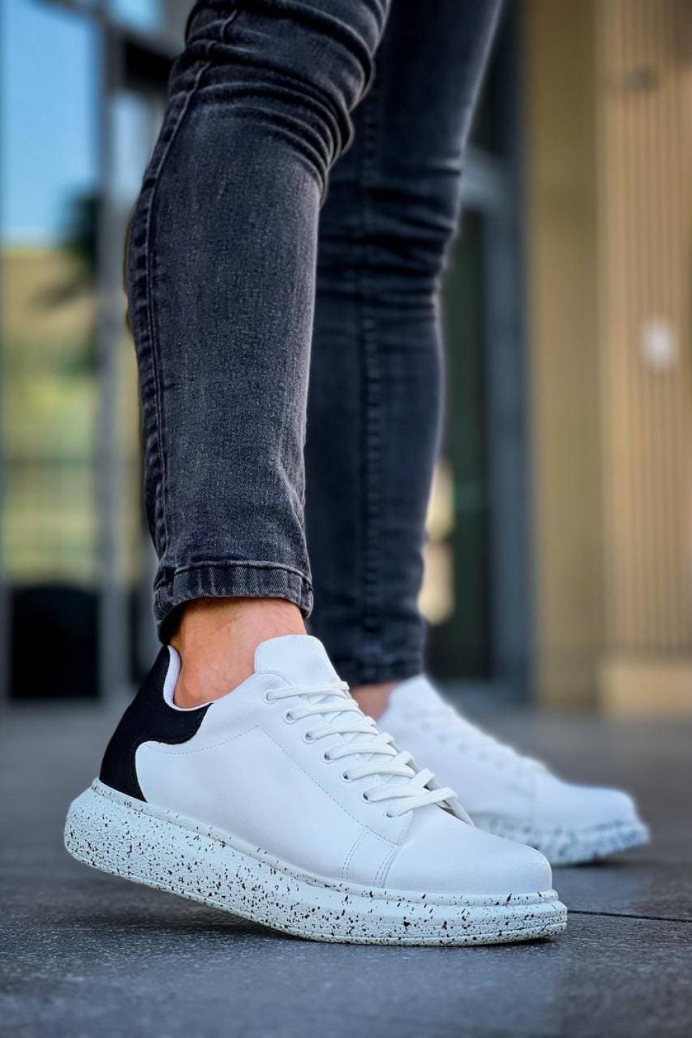 KB-X500 Erkek Günlük Bağcıklı Special Baskılı Cilt Spor Sneaker Ayakkabı CBT - Beyaz/Siyah Erkek Ayakkabı KB-X500 Erkek Günlük Bağcıklı Special Baskılı Cilt Spor Sneaker Ayakkabı CBT - Beyaz/Siyah – Kuback Erkek Ayakkabı