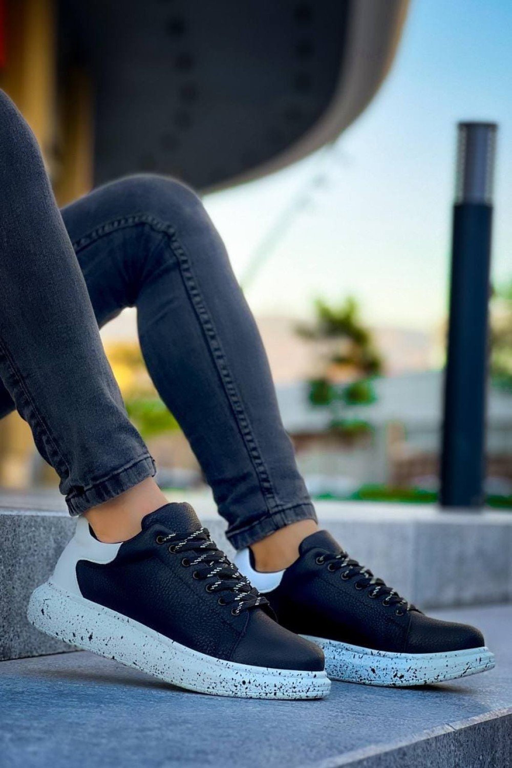 KB-X500 Erkek Günlük Bağcıklı Special Baskılı Cilt Spor Sneaker Ayakkabı CBT - Siyah/Beyaz Erkek Ayakkabı KB-X500 Erkek Günlük Bağcıklı Special Baskılı Cilt Spor Sneaker Ayakkabı CBT - Siyah/Beyaz – Kuback Erkek Ayakkabı
