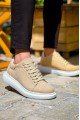 KB-X500 Erkek Günlük Bağcıklı Süet Spor Sneaker Ayakkabı SBT - Bej