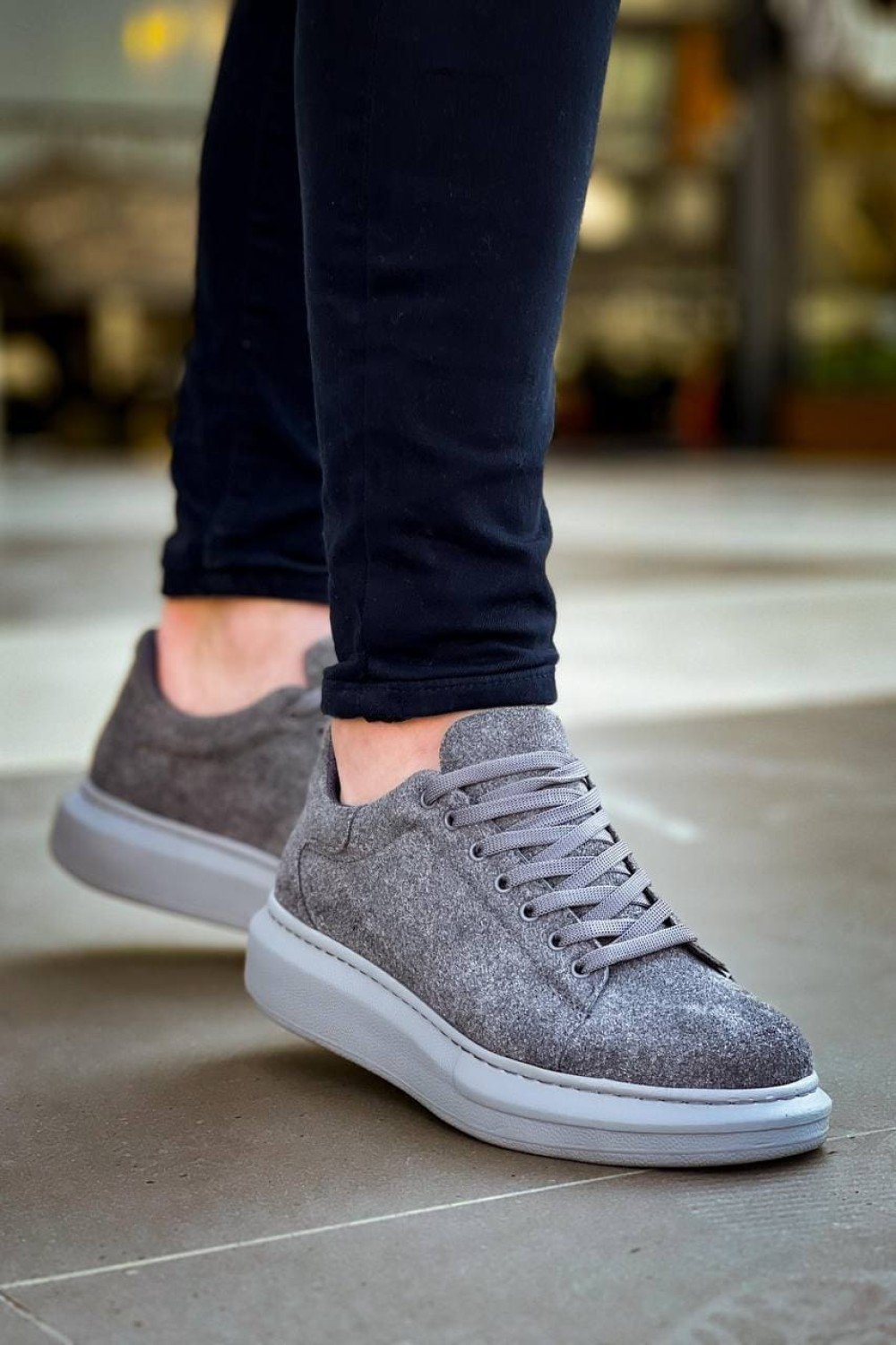 KB-X500 Erkek Günlük Bağcıklı Süet Spor Sneaker Ayakkabı SGT - Gri Erkek Ayakkabı KB-X500 Erkek Günlük Bağcıklı Süet Spor Sneaker Ayakkabı SGT - Gri – Kuback Erkek Ayakkabı