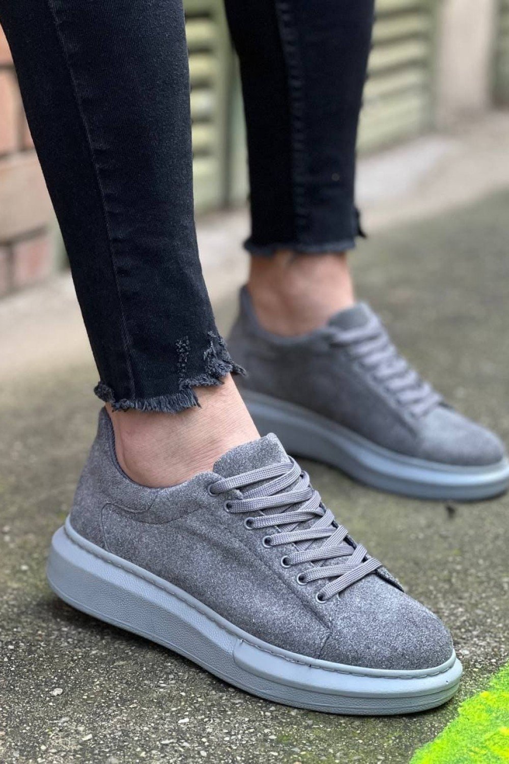 KB-X500 Erkek Günlük Bağcıklı Süet Spor Sneaker Ayakkabı SGT - Gri Erkek Ayakkabı KB-X500 Erkek Günlük Bağcıklı Süet Spor Sneaker Ayakkabı SGT - Gri – Kuback Erkek Ayakkabı