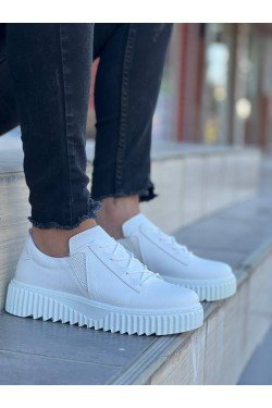 KB-X502 Erkek Günlük Bağcıklı Cilt Spor Sneaker Ayakkabı CBT - Beyaz KB-X502 Erkek Günlük Bağcıklı Cilt Spor Sneaker Ayakkabı CBT - Beyaz