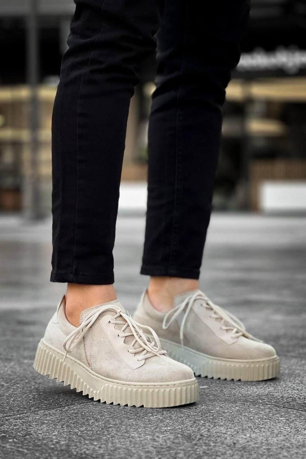 KB-X502 Erkek Günlük Bağcıklı Süet Spor Sneaker Ayakkabı SBT - Bej Erkek Ayakkabı KB-X502 Erkek Günlük Bağcıklı Süet Spor Sneaker Ayakkabı SBT - Bej – Kuback Erkek Ayakkabı