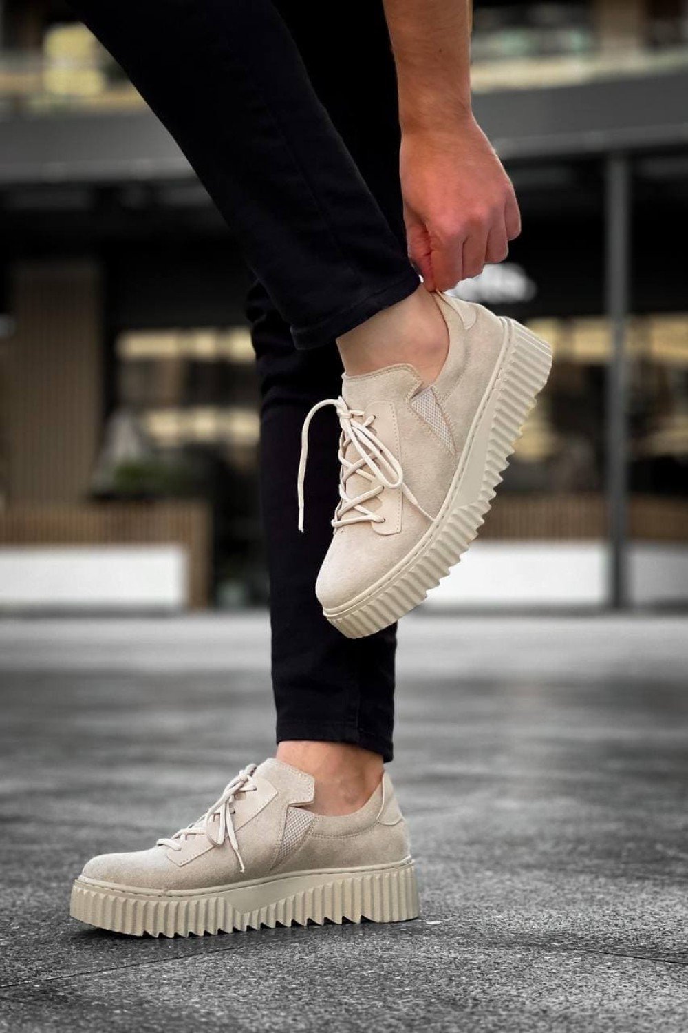 KB-X502 Erkek Günlük Bağcıklı Süet Spor Sneaker Ayakkabı SBT - Bej Erkek Ayakkabı KB-X502 Erkek Günlük Bağcıklı Süet Spor Sneaker Ayakkabı SBT - Bej – Kuback Erkek Ayakkabı