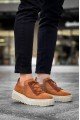 KB-X502 Erkek Günlük Bağcıklı Süet Spor Sneaker Ayakkabı SKT - Taba