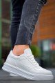 KB-X8 Erkek Günlük Bağcıklı Cilt Spor Sneaker Ayakkabı CBT - Beyaz – Kuback Erkek Ayakkabı