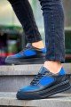 KB-X8 Erkek Günlük Bağcıklı Cilt Süet Spor Sneaker Ayakkabı CSST - Siyah/Mavi Erkek Ayakkabı KB-X8 Erkek Günlük Bağcıklı Cilt Süet Spor Sneaker Ayakkabı CSST - Siyah/Mavi – Kuback Erkek Ayakkabı