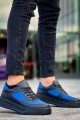 KB-X8 Erkek Günlük Bağcıklı Cilt Süet Spor Sneaker Ayakkabı CSST - Siyah/Mavi Erkek Ayakkabı KB-X8 Erkek Günlük Bağcıklı Cilt Süet Spor Sneaker Ayakkabı CSST - Siyah/Mavi – Kuback Erkek Ayakkabı