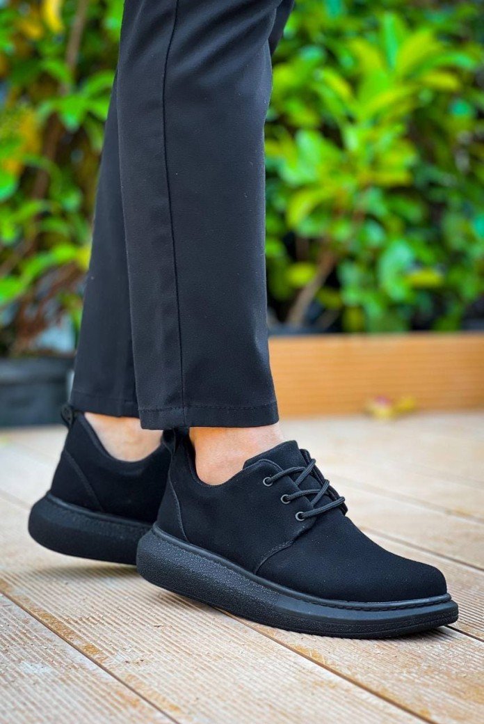 KB003 Erkek Günlük Bağcıklı Süet Klasik Ayakkabı SST - Siyah KB003 Erkek Günlük Bağcıklı Süet Klasik Ayakkabı SST - Siyah