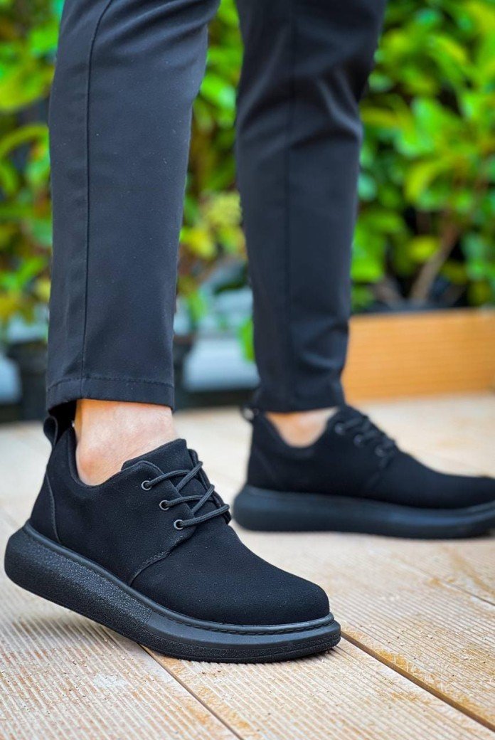 KB003 Erkek Günlük Bağcıklı Süet Klasik Ayakkabı SST - Siyah KB003 Erkek Günlük Bağcıklı Süet Klasik Ayakkabı SST - Siyah