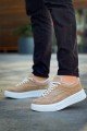 KB005 Erkek Günlük Bağcıklı Süet Spor Sneaker Ayakkabı SBT - Bej – Kuback Erkek Ayakkabı