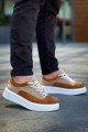 KB005 Erkek Günlük Bağcıklı Süet Spor Sneaker Ayakkabı SBT - Bej/Taba – Kuback Erkek Ayakkabı