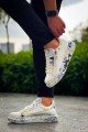 KB02 Erkek Günlük Bağcıklı Fermuarlı Boyalı Croco Cilt Spor Sneaker Ayakkabı CRT - Beyaz/Sarı Erkek Ayakkabı KB02 Erkek Günlük Bağcıklı Fermuarlı Boyalı Croco Cilt Spor Sneaker Ayakkabı CRT - Beyaz/Sarı – Kuback Erkek Ayakkabı