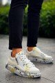 KB02 Erkek Günlük Bağcıklı Fermuarlı Boyalı Croco Cilt Spor Sneaker Ayakkabı CRT - Beyaz/Sarı Erkek Ayakkabı KB02 Erkek Günlük Bağcıklı Fermuarlı Boyalı Croco Cilt Spor Sneaker Ayakkabı CRT - Beyaz/Sarı – Kuback Erkek Ayakkabı