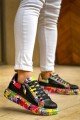 KB02 Erkek Günlük Bağcıklı Fermuarlı Boyalı Croco Cilt Spor Sneaker Ayakkabı CRT - Siyah/Kırmızı Erkek Ayakkabı KB02 Erkek Günlük Bağcıklı Fermuarlı Boyalı Croco Cilt Spor Sneaker Ayakkabı CRT - Siyah/Kırmızı – Kuback Erkek Ayakkabı