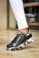 KB02 Erkek Günlük Bağcıklı Fermuarlı Boyalı Croco Cilt Spor Sneaker Ayakkabı CRT - Siyah/Siyah Erkek Ayakkabı KB02 Erkek Günlük Bağcıklı Fermuarlı Boyalı Croco Cilt Spor Sneaker Ayakkabı CRT - Siyah/Siyah – Kuback Erkek Ayakkabı