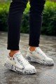 KB02 Erkek Günlük Bağcıklı Fermuarlı Gazete Boyalı Croco Cilt Spor Sneaker Ayakkabı CRT - Beyaz Erkek Ayakkabı KB02 Erkek Günlük Bağcıklı Fermuarlı Gazete Boyalı Croco Cilt Spor Sneaker Ayakkabı CRT - Beyaz – Kuback Erkek Ayakkabı