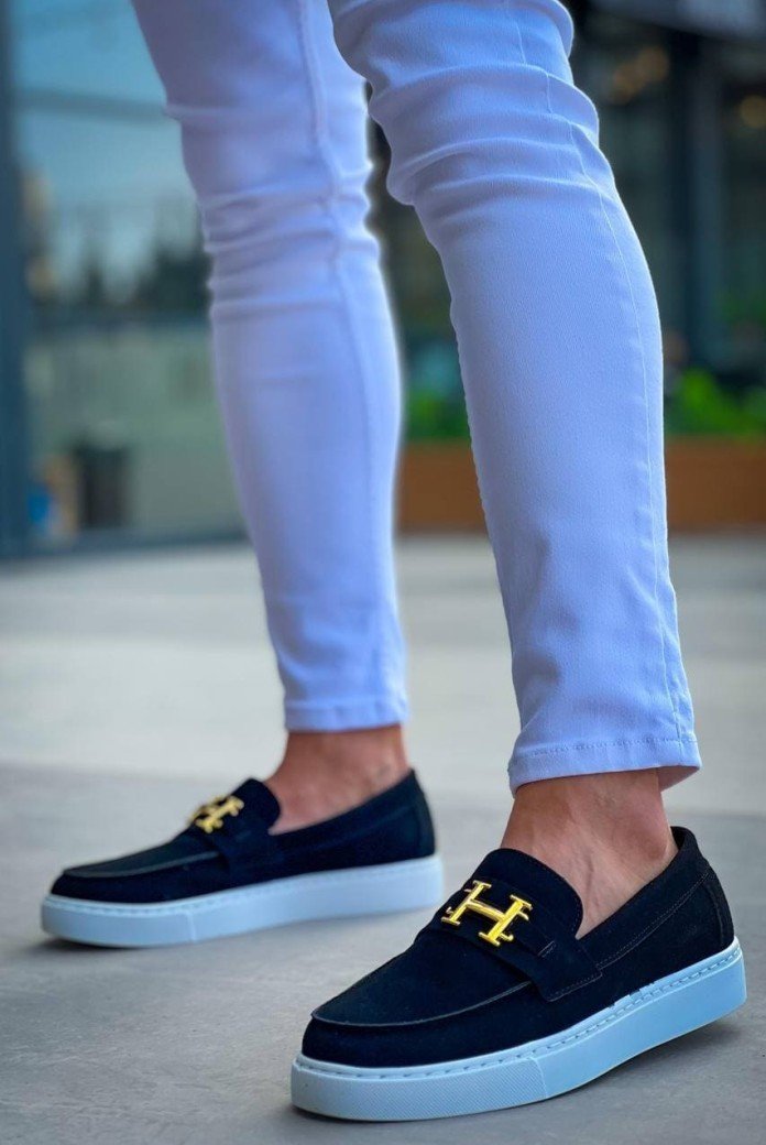 KB027 Erkek Günlük Bağcıksız H Tokalı Süet Klasik Ayakkabı SBT - Siyah KB027 Erkek Günlük Bağcıksız H Tokalı Süet Klasik Ayakkabı SBT - Siyah