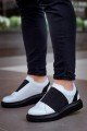 KB040 Erkek Günlük Bağcıksız Cilt Spor Sneaker Ayakkabı CST - Beyaz/Siyah Erkek Ayakkabı KB040 Erkek Günlük Bağcıksız Cilt Spor Sneaker Ayakkabı CST - Beyaz/Siyah – Kuback Erkek Ayakkabı