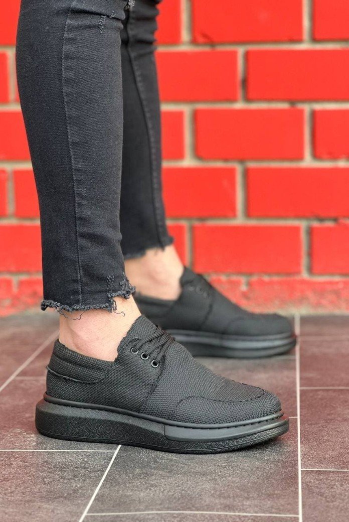 KB042 Erkek Günlük Bağcıklı Keten Klasik Ayakkabı KST - Siyah KB042 Erkek Günlük Bağcıklı Keten Klasik Ayakkabı KST - Siyah